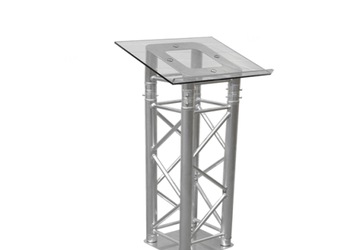 9405 | Aluminum truss lectern with plexiglass top | TrussGear – for all your aluminum truss needs