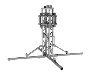 21ft (6.5m) aluminum ground support tower - 1100Lb (500Kg) capacity | TOWER 05 | TrussGear – for all your aluminum truss needs