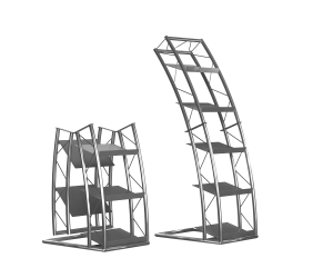 9303 | Collapsible aluminum truss catalog stand | TrussGear – for all your aluminum truss needs