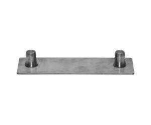 4x12inch (10x30.5cm) aluminum baseplate with male connectors for FT32 truss | 3002 | TrussGear – for all your aluminum truss needs