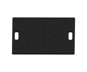 20x20inch (50x50cm) universal black steel baseplate | 1000 | TrussGear – for all your aluminum truss needs