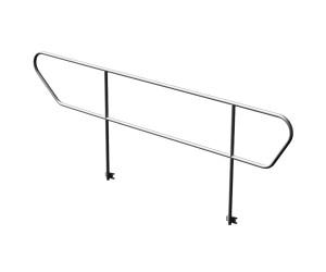 Handrail for adjustable stairs in STH system | STH-RAIL/ADJ | TrussGear – for all your aluminum truss needs