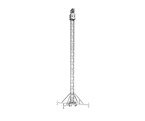 25ft (7.5m) aluminum ground support tower - 2200Lb (1000Kg) capacity | TOWER 1 | TrussGear – for all your aluminum truss needs