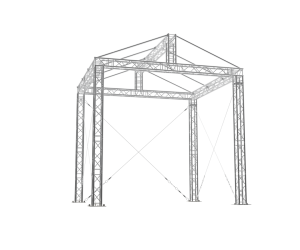 ROOF RST 4x4 | Standard Truss Roof System - 4 m x 4 m (13 ft x 13 ft) | TrussGear – for all your aluminum truss needs