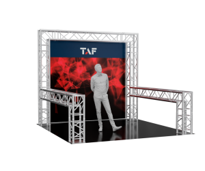 10x10x9ft (3x3x2.5m) aluminum truss exhibition display structure | 5101 | TrussGear – for all your aluminum truss needs