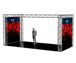 20x10x10ft (6x3x3m) aluminum truss exhibition booth | 5202 | TrussGear – for all your aluminum truss needs