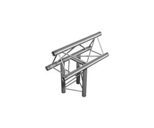 FT23-T37  | 3-way vertical T-junction apex up | TrussGear – for all your aluminum truss needs