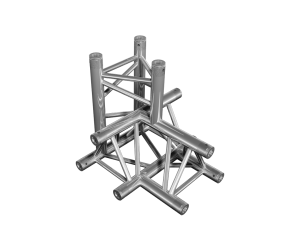 FT33-T42  | 4-way T-junction apex down | TrussGear – for all your aluminum truss needs