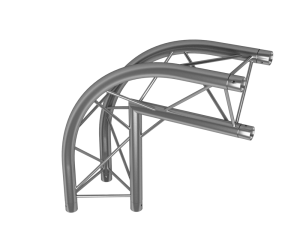 FT23-C25-R  | 2-way 90° corner apex in rounded | TrussGear – for all your aluminum truss needs